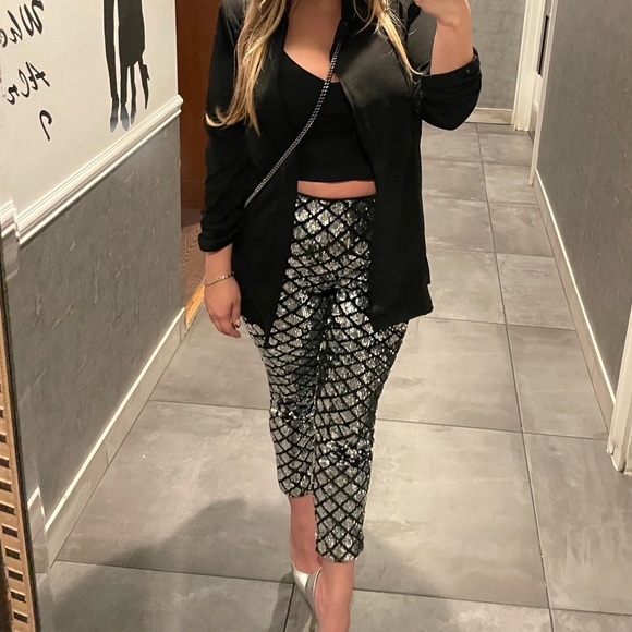 Lovers + friends sequin pants take it easy skinny - Picture 2 of 11